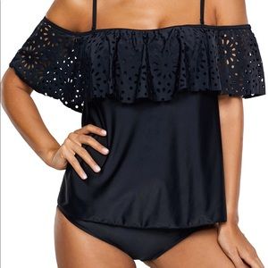 NWT Modlily off the shoulder tankini swimsuit. Flouncy and fun. XL or M avail
